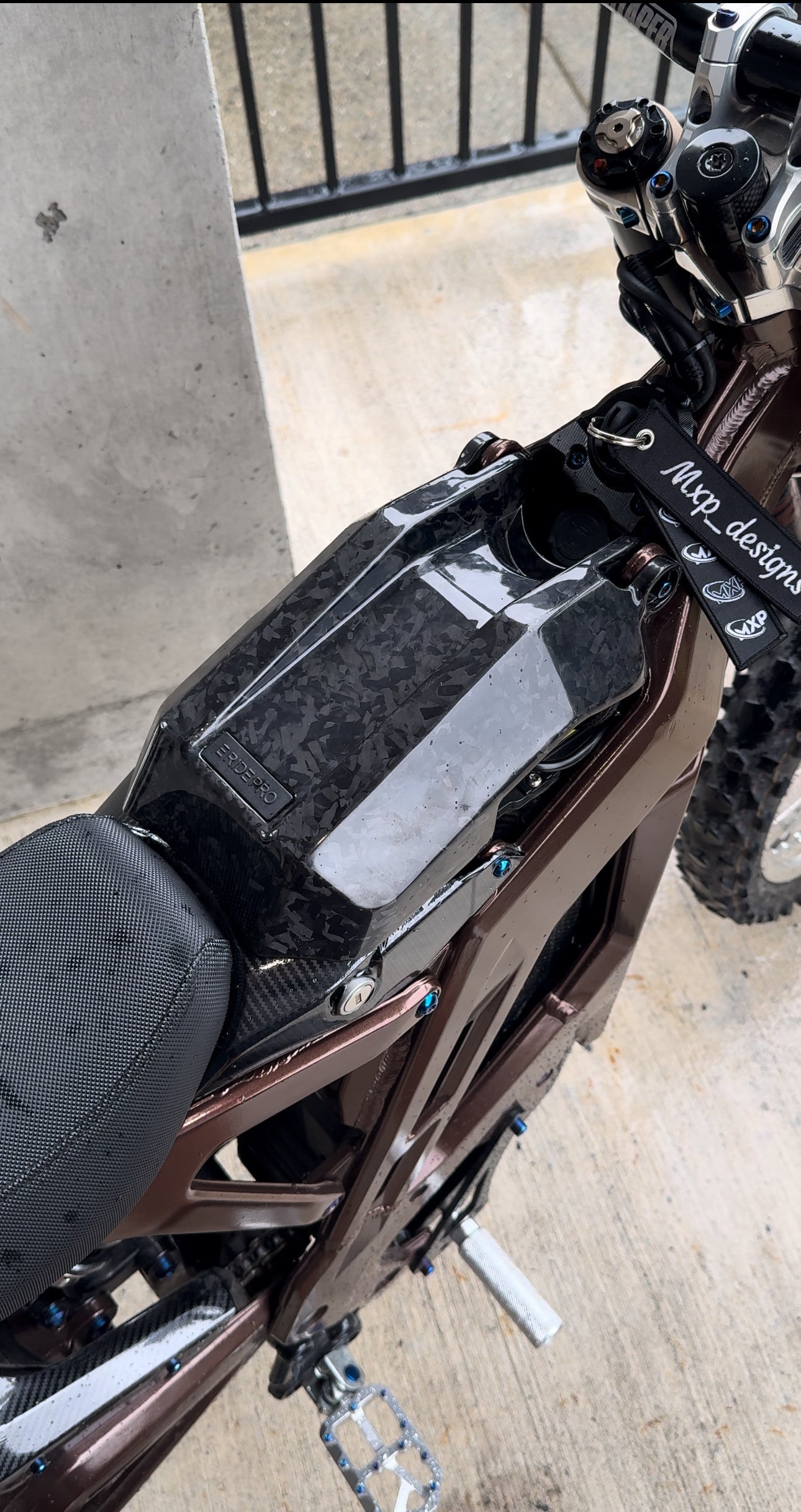 Eride carbon fiber battery lid 4 week pre order