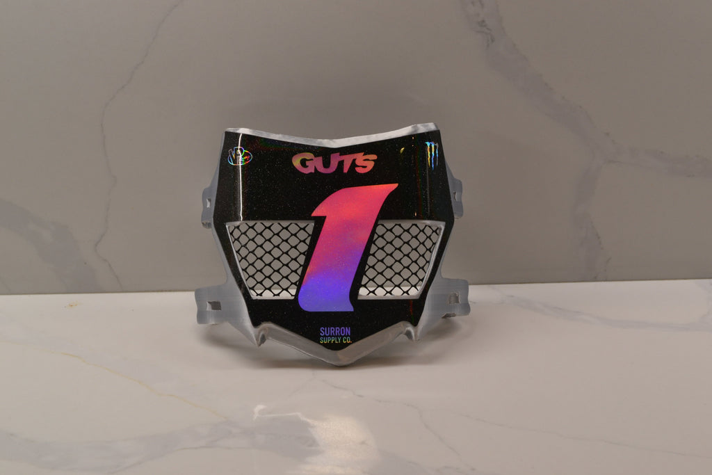 "MotoCutz" Vented Front Number Plate