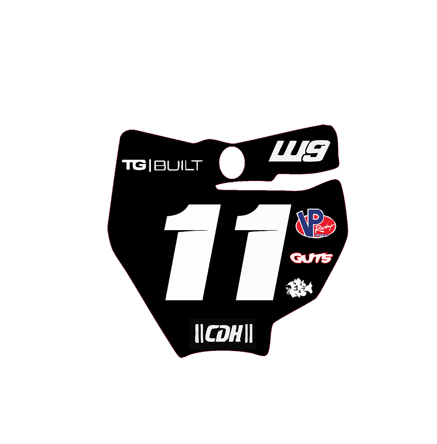 KTM 65 Plate Decal