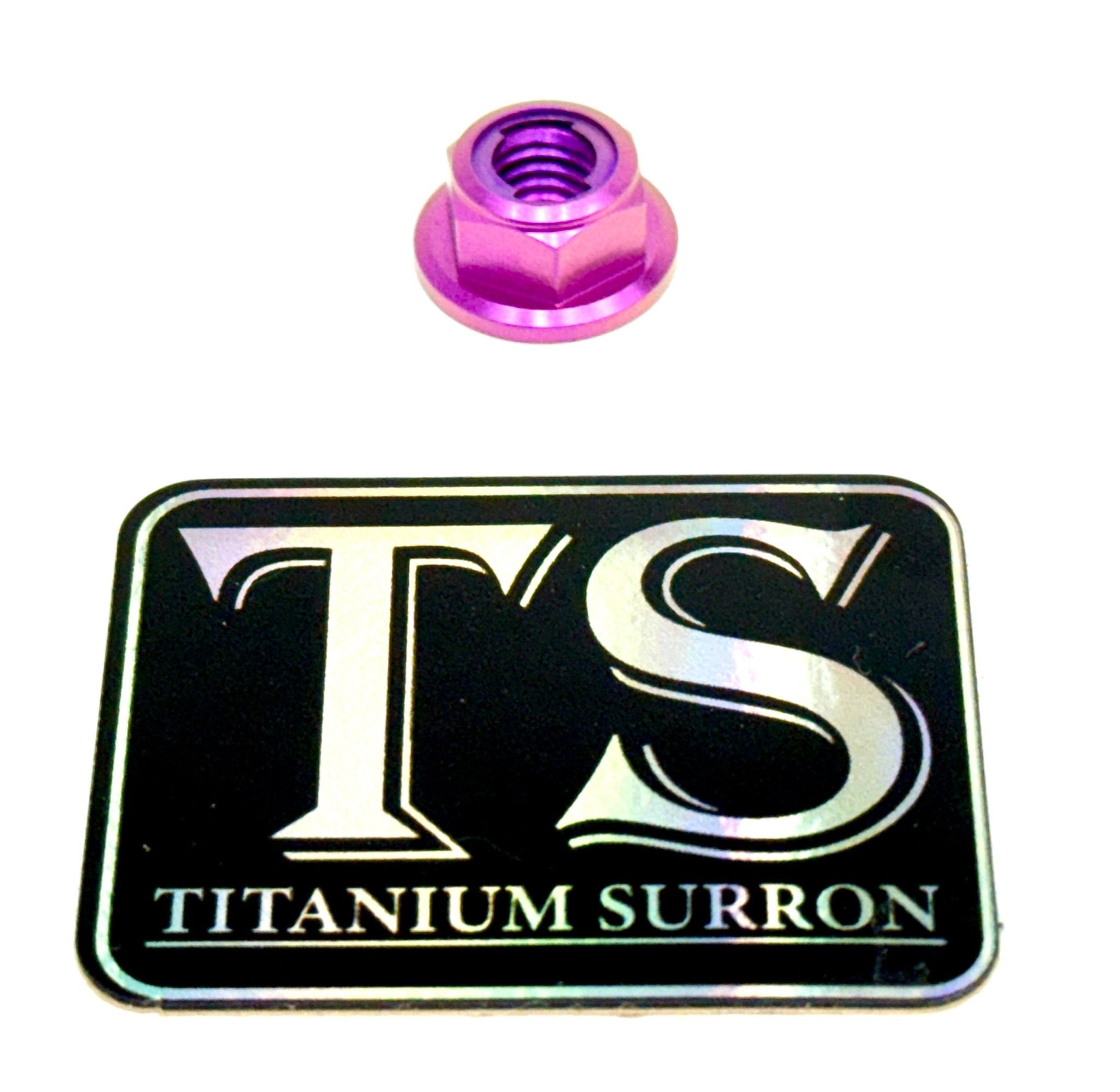 Titanium Lock M8 Nut - M8x1.25